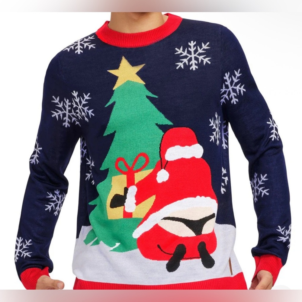 Tipsy Elves Winter Whale Tale Holiday Christmas Sweater - NWT - Size 4XL